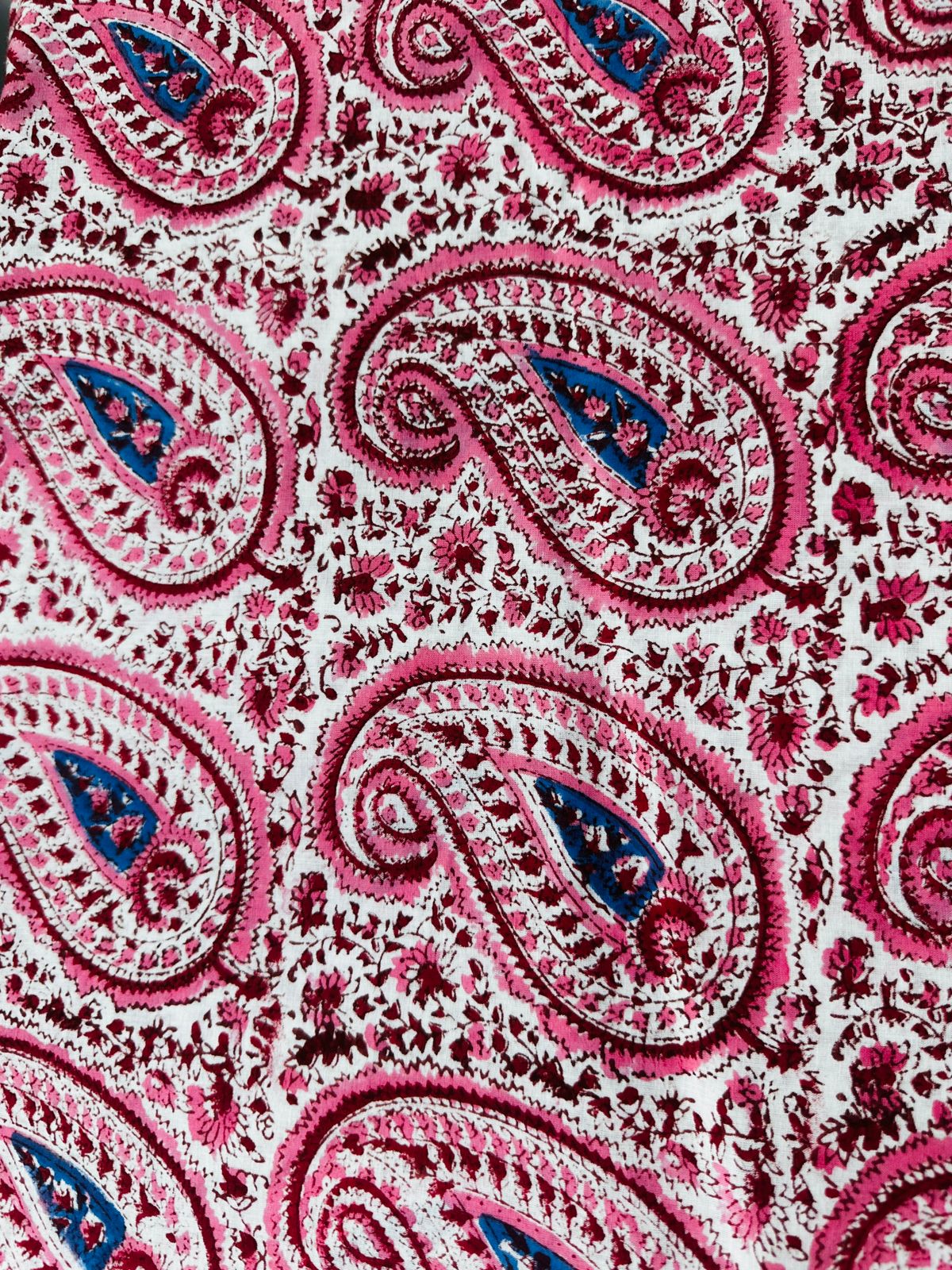 Hand Block Jaipuri cotton fabric